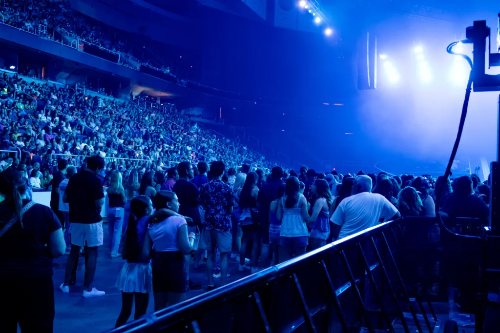 Benson Boone performing live in concert