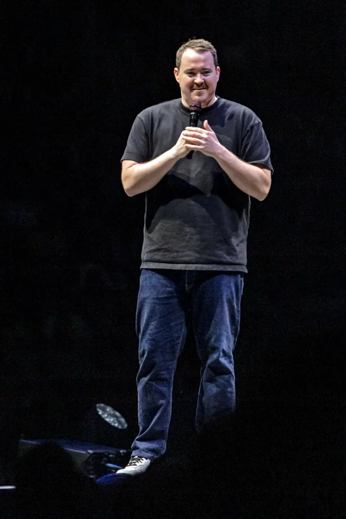 Shane Gillis performing live at MVP Arena, May 2025