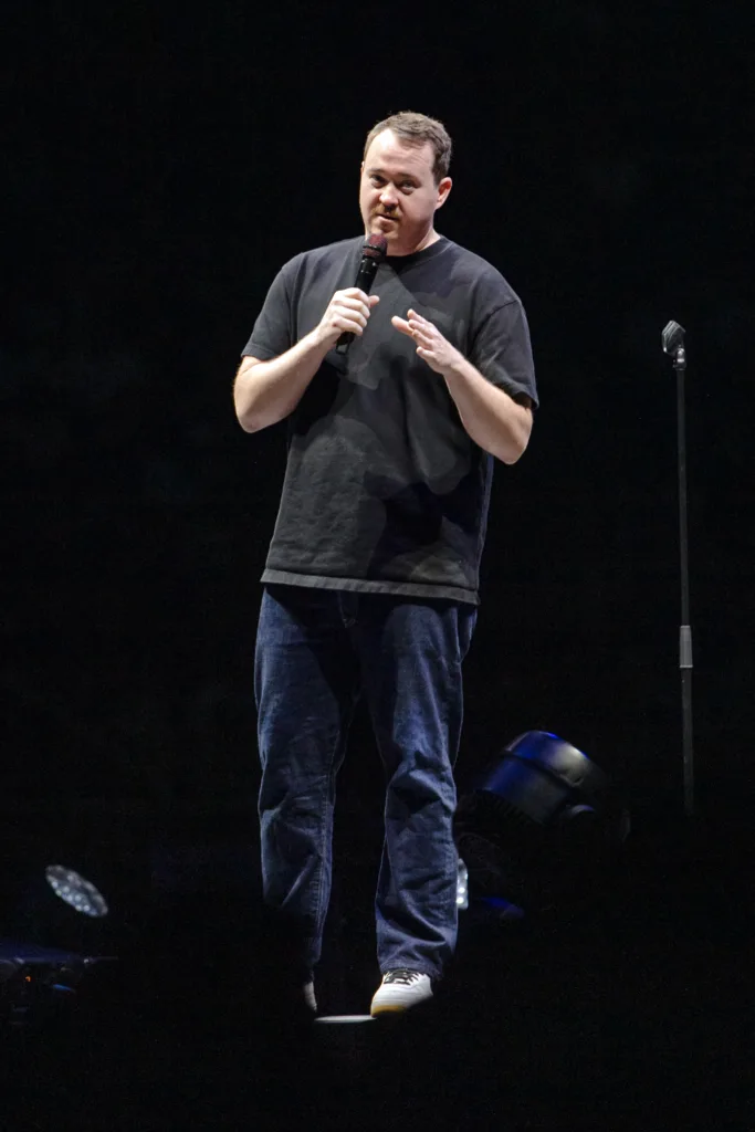 Shane Gillis performing live at MVP Arena, May 2025