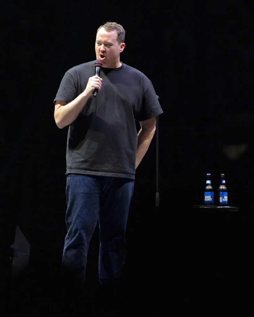 Shane Gillis performing live at MVP Arena, May 2025